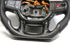 Fits 19-20 Dodge Ram Custom Carbon Fiber & Leather Flat Bottom Steering Wheel