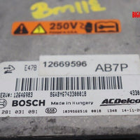 2013-2016 Gmc Sierra 2500 Diesel ECM Engine Control Module 12669596