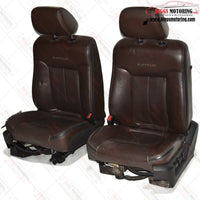 2009- 2014 Factory Oem Ford F150 Platinum Left & Right Front Seat Brown