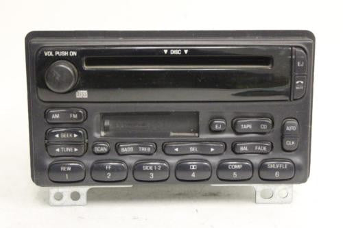 2001-2004 Ford Mercury  Radio Stereo Am/ Fm Cassette Cd Player - BIGGSMOTORING.COM