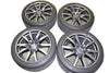 12-15 Gtr R35 Oem 20" Rays Wheels & Dunlop Tires Runflat Very Good Set Nice 12K - BIGGSMOTORING.COM