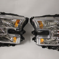 2015-2017 FORD F150 FRONT DRIVER & PASSENGER SIDE HEADLIGHT FL34-13005-AU