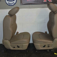 09-15 Dodge Ram Power Tan Leather Heat Air Cooled Driver Seat Complete W/ Track - BIGGSMOTORING.COM