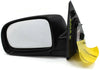 2007-2012 Hyundai Santa Fe  Driver Left Side Power Door Mirror Black 32738