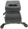 1999-2010 Ford F250 F350 Front Center Console Jump Seat W/ Cup Holder Dark Gray - BIGGSMOTORING.COM