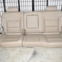 14-18 Silverado Sierra Tan Leather Rear Seat Crew Cab W/ Cup Holder 60/40 Fold - BIGGSMOTORING.COM