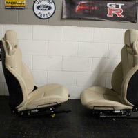 2012-2016 Mercedes SLK250 SLK300 SLK350 Front TAN Driver & Passenger Seats OEM