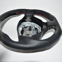 NISSAN GTR R35 CUSTOM CARBON FIBER & LEATHER FLAT BOTTOM  STEERING WHEEL