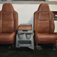 99-10 FORD SD F250 F350 KING RANCH FRONTLEATHER BUCKETS SEAT console