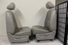 2007-2014 Escalade Suburban Silverado Passenger & Driver Front Seat Grey Leather