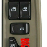 2002-2005 Buick Rainer Driver Left Side Power Window Master Switch 15204724 - BIGGSMOTORING.COM