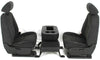 2007-2014 Chevy Sierra Tahoe Silverado Front Seats  W/ Jump Seat Black Cloth