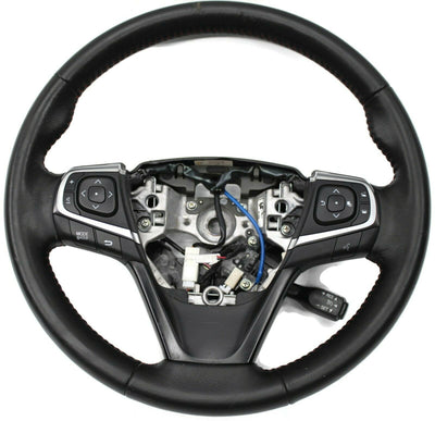 2015-2017 Toyota Camry Driver Side Steering Wheel Black Leather