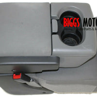 2004-2008  Ford F150 Center Console Jump Seat W/ Storage & Cup Holder Gray - BIGGSMOTORING.COM