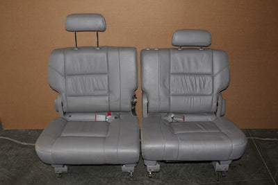 2001-2007 Toyota Sequoia Rear Passenger & Driver 3Rd Row Seats Grey - BIGGSMOTORING.COM