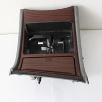 01-02 Cadillac Escalade Center Console Cup Holder & Ash Tray Woodgrain Trim Tan - BIGGSMOTORING.COM