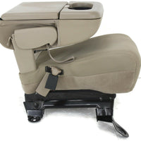 1999-2010 Ford F250 Center Console Jump Seat  W/ Storage Tan - BIGGSMOTORING.COM