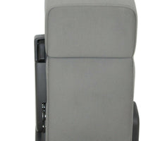 2004-2008  Ford F150  Front Center Console Jump Seat W/ Cup Holder Gray - BIGGSMOTORING.COM