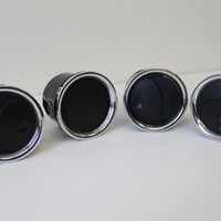 2004-2008 FORD F150 DASH A/C AIR VENTS BLACK & CHROME SET of 4 2007 2006 2005 - BIGGSMOTORING.COM