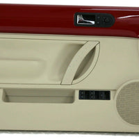 2003-2010 VW Beetle Convertible Passenger & Driver Side Door Panels Red & Beige - BIGGSMOTORING.COM