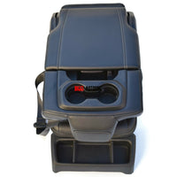 19-23 Dodge Ram 1500 Center Console Jump Seat Storage & Cupholder BLACK LEATHER - BIGGSMOTORING.COM