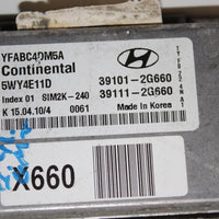 2010-2012 Hyundai Sonata  Ecu Engine Control Module 39101-2G660