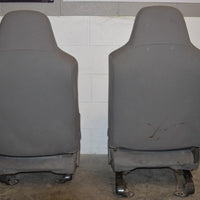 1999-2010 Ford F250 F350 Front Jump Seats Grey Cloth 05  - BIGGSMOTORING.COM