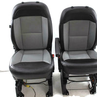 14-18 Dodge Promaster Cargo Van Front Seats With Air Bag Bucket Black/Grey Pair - BIGGSMOTORING.COM