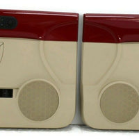 2003-2010 VW Beetle Convertible Passenger & Driver Side Door Panels Red & Beige - BIGGSMOTORING.COM