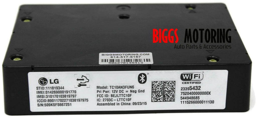 2016-2017 Buick Lacrosse WiFi BluetoothCommunication Module 23395432