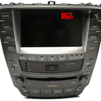 2006-2008 Lexus IS250 IS350 Navigation Radio Display Ac Cd Player 86120-53430 - BIGGSMOTORING.COM