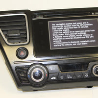 2014-2015 HONDA CIVIC DASH RADIO/TOUCH SCREEN/CD PLAYER 39100-TR6-A52-M1