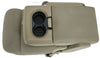 2004-2008  Ford F150  Front Center Console Jump Seat W/ Cup Holder Tan - BIGGSMOTORING.COM