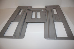 2007-2014 CHEVY TAHOE YUKON ESCALDE 3RD ROW SEAT STRIKER BRACKETS & TRIM GRAY