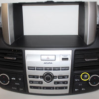 2007-2012 ACURA RDX RADIO FACE CLIMATE CONTROL BEZEL 39050-STK-A010-M1