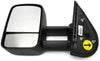 2007-2014 Chevy Silverado Avalanche Driver Left Side Manual Door Mirror Black