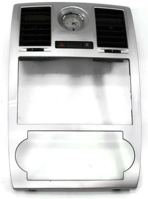 2005-2007 Chrysler 300 Radio Climate Control Bezel W/ Clock 0XB31TRMAA - BIGGSMOTORING.COM