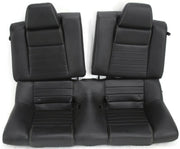 2011-2014 Ford Mustang Passenger & Driver Side Rear Seats Black Leather