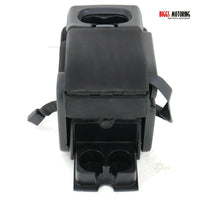 2004-2008  Ford F150 Center Console Jump Seat W/ Storage & Cup Holder Black - BIGGSMOTORING.COM