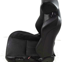 2003-2006 Infiniti G35 Coupe Front Passenger Power Black Leather Seat Complete - BIGGSMOTORING.COM