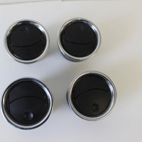 2004-2008 FORD F150 DASH A/C AIR VENTS BLACK & CHROME SET of 4 2007 2006 2005 - BIGGSMOTORING.COM