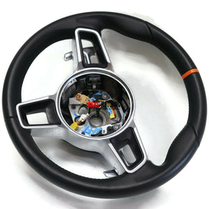 2016 Porsche Gt3 Driver Steering Wheel Orange center line Mark