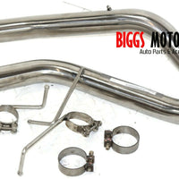 2005-2010 Mustang GT V8 2.5 Polished Stainless Steel Muffler - BIGGSMOTORING.COM