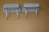 2004-2007 Toyota Highlander Front Row Seat Head Rest  Set Gray OEM - BIGGSMOTORING.COM