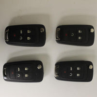 Lot Of 4 Chevy Key Fob Remotes Smart Keys Flip Key