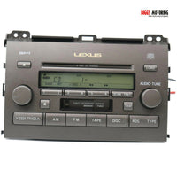 2003-2005 Lexus GX470 Radio Stereo Cassette 6 Disc Changer Cd Player 86120-60490 - BIGGSMOTORING.COM