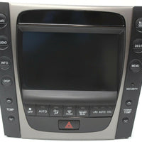 2006-2008 Lexus GS300 Mark Levinson Navigation Radio Ac Control Display Screen - BIGGSMOTORING.COM