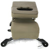 1999-2010 Ford F250 Center Console Jump Seat  W/ Storage Tan - BIGGSMOTORING.COM