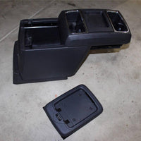 2008 OEM DODGE caravan SLIDING FRONT CENTER CONSOLE DRINK W/ BASE & BOLTS BLACK