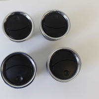 2004-2008 FORD F150 DASH A/C AIR VENTS BLACK & CHROME SET of 4 2007 2006 2005 - BIGGSMOTORING.COM